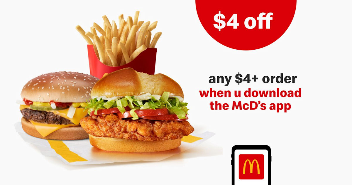 McDonald's $4 Off $4