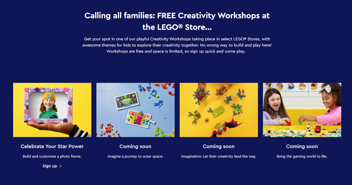 LEGO Creativity Workshops