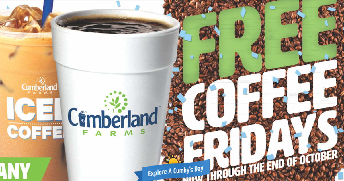 Free Coffee Fridays at Cumberland Farms Free Product Samples