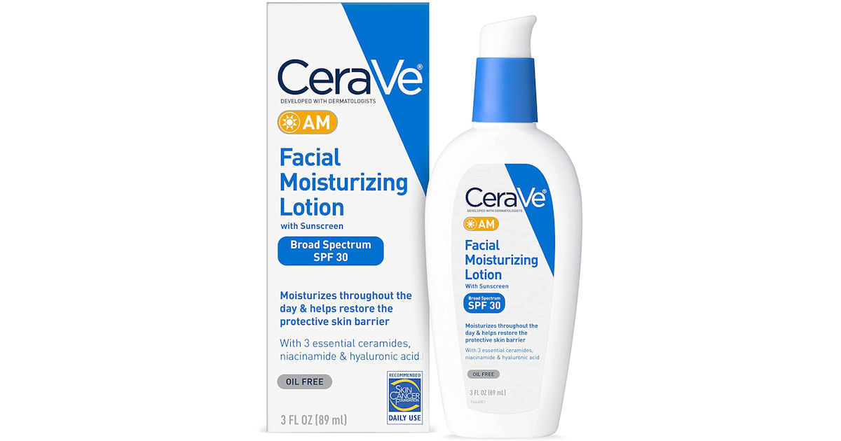CeraVe AM Moisturizing Lotion with Sunscreen