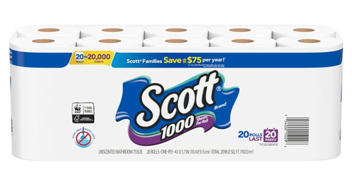 Scott 1000 Toilet Paper at Walmart