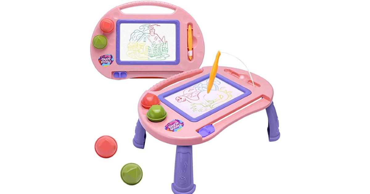Erasable magnetic Doodle Board at Amazon