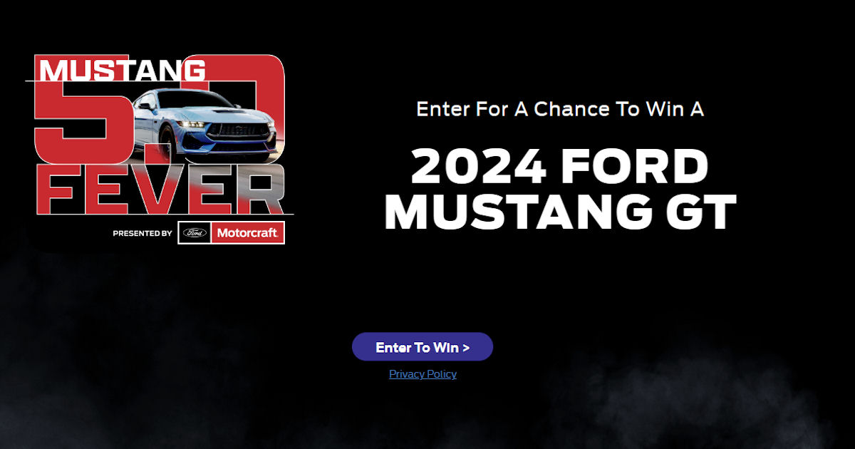 Mustang 5.0 Fever Sweepstakes