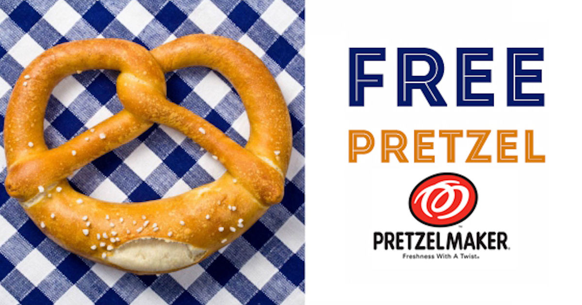 Free Pretzel at Pretzelmaker Free Product Samples