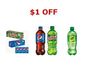 Three New Soda Coupons, $1 Off Pepsi Cans, Bottles &amp; Mist Twst ...